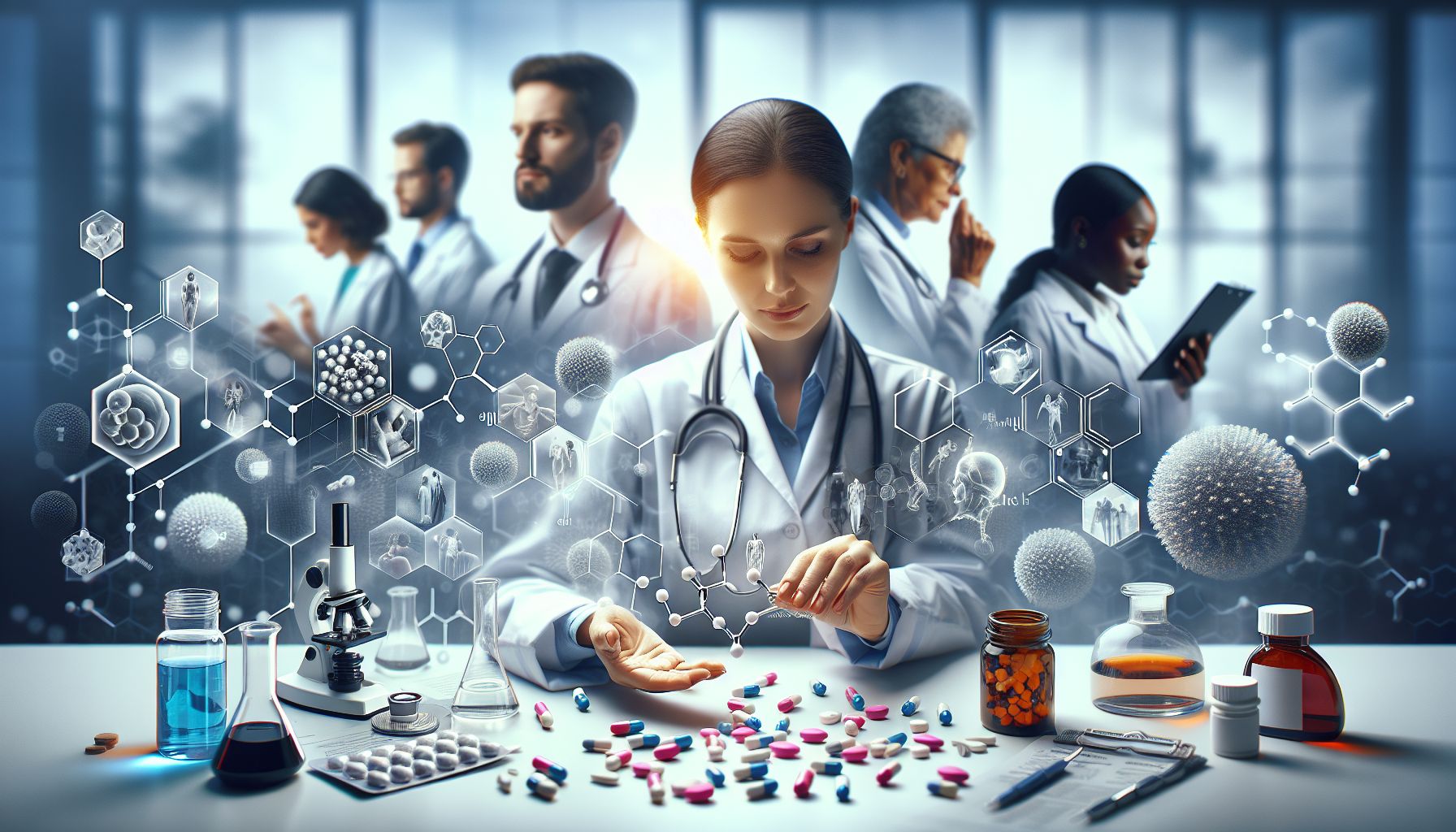 Image of Sildenafil tablets and medical packaging